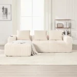 Compact Sofa Soft, Modular Sofa with Side Pocket Incl. Pillows - Image 3