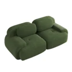 Sofa with Curved Armrests and Non-slip Bottom - Image 3
