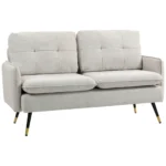 2-Seater Living Room Sofa with 4 Cushions Armrest
