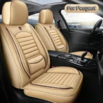 Car Seat Covers Full Set Leather, Car Seat Protectors, Fit for Peugeot 208, 2008, 308, 3008, 508, 5008, 206, 307 - Image 3