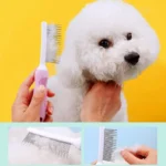 Dog Comb Stainless Steel Dogs Brush Pet Hair Remover Dog Grooming Comfortable