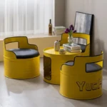 Industrial Wind Oil Barrel Sofa Table and Chairs Internet Celebrity - Image 6