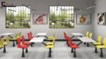 Cafeteria Canteen Furniture Dining Table and Chair - Image 5