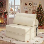 Folding Sofa Bed Couch Fold Out Chair Bed with Pillow, Convertible