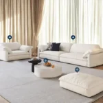 Inflatable Cushion Sofas Modern Living Room Single
