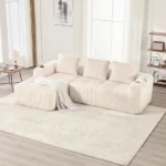 Compact Sofa Soft, Modular Sofa with Side Pocket Incl. Pillows