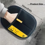 Pet Hair Remover Gloves Electrostatic for Cats Dogs, Reusable Washable Grooming Glove with 2-in-1 Lint Roller Brush - Safe Non-T - Image 3