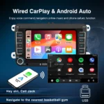 7" 2 Din HD Car Media Video RDS Airplay Car Radio CarPlay Android Auto Stereo Audio For Volkswagen/Seat/Skoda/Passat/Golf/Polo - Image 5