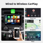 EKIY Wireless CarPlay Dongle Wireless Android Auto Adapter 2in1 Car Intelligent Systems AI Smart Box For Car With Wired CarPlay - Image 5