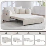 Multifunctional fabric sofa Folding pull-out - Image 3