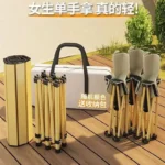 Portable outdoor tables and chairs full set picnic cooking camping barbecue picnic folding tables and chairs easy folding - Image 4