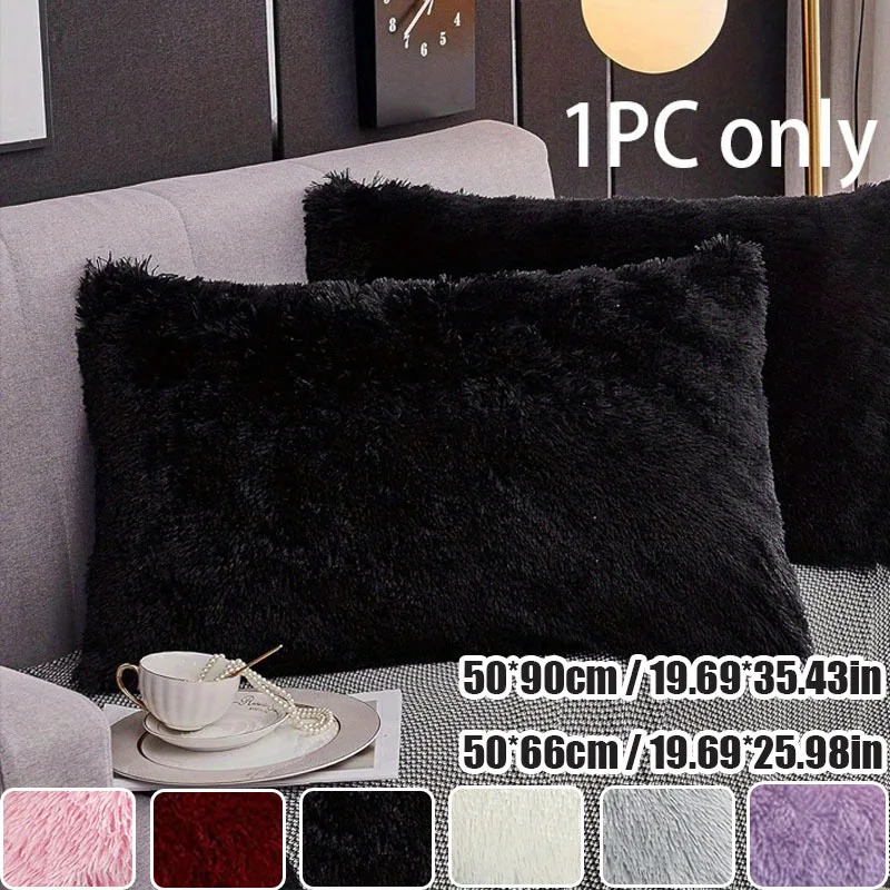kf-Se57fc4a482b043adaff3959609e5f7f39 1pc Faux Fur Pillowcases - Image 1