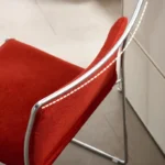 Modern Home Stackable 2-pack Dining Chairs with Steel Frame - Image 3