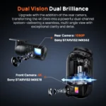 Global Version 70mai Dash Cam 4K Omni X800 360° Rotating Dual-Channel HDR - Image 2