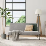 2 Seater Fabric Sofa Modern Scandinavian Style - Image 3