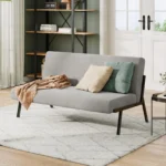 2 Seater Fabric Sofa Modern Scandinavian Style