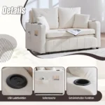 Multifunctional fabric sofa Folding pull-out - Image 4