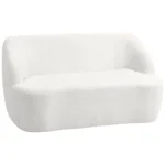 2-Seater Sofa Upholstered in Shearling 142 cm