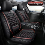 Car Seat Covers Full Set Leather, Car Seat Protectors, Fit for Peugeot 208, 2008, 308, 3008, 508, 5008, 206, 307 - Image 2