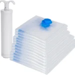 12 Pack Vacuum Compression Storage Bags: 3 Small, 3 Medium, 3 Large, and 3 Extra Large. Reusable Vacuum Storage Bags for Travel with Hand Pump for Clothes, Blankets, Comforters, Bed Sheets, and Pillows