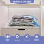 Vacuum Storage Bags With Valve Folding Compressed Space Saving Clothes Storage Big Size For Towel Cloth Blanket